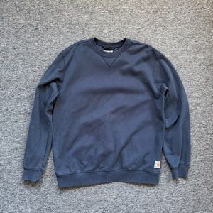Carhartt Sweater Men’s Dark Blue Size Large Loose Fit